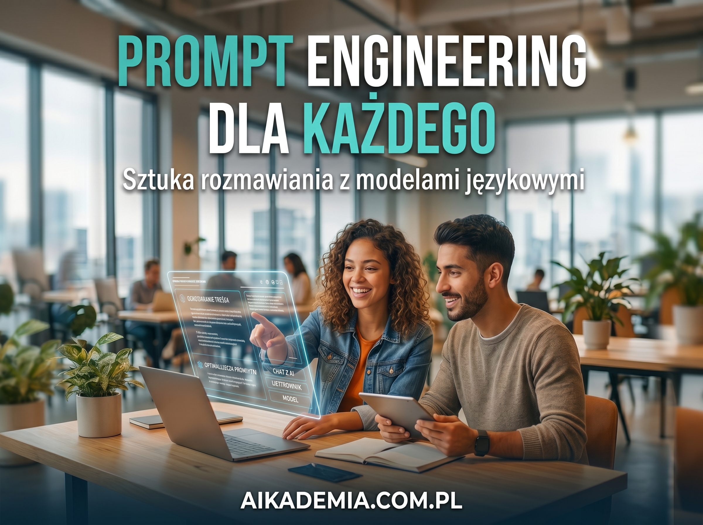 Prompt Engineering dla każdego – okładka ebooka